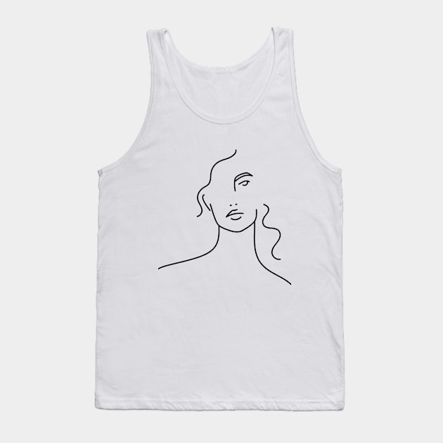 Minimalist Illustration Tank Top by MarisaF